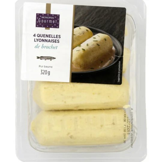 Quenelles à la lyonnaise de brochet pur beurre