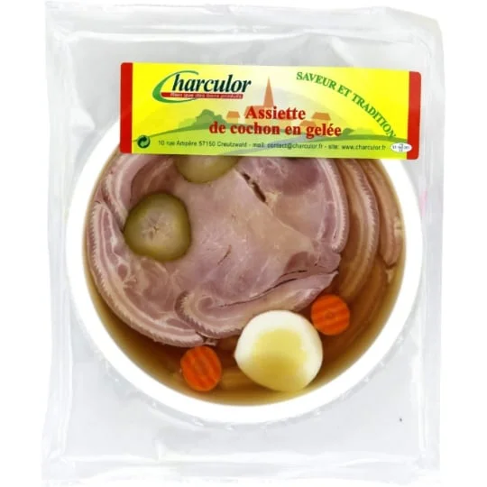 Assiette de cochon en gelée