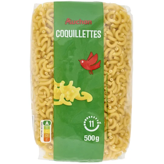 Coquillettes de qualité supérieure