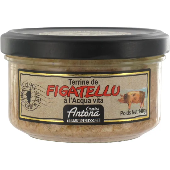 Terrine figatellu à l'eau de vie de vin
