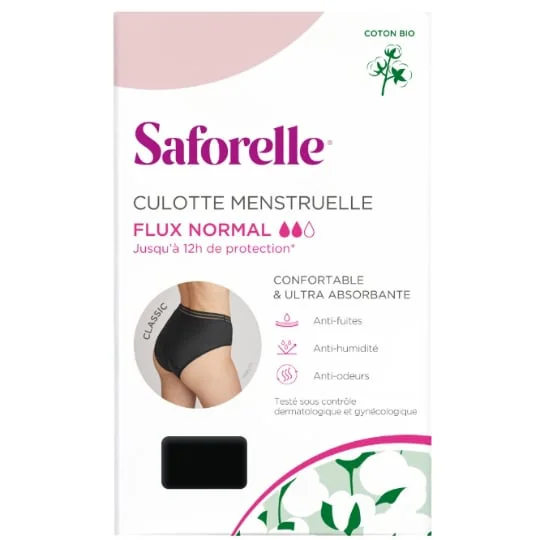 Culotte Menstruelle Noire Taille 42 Flux Normal