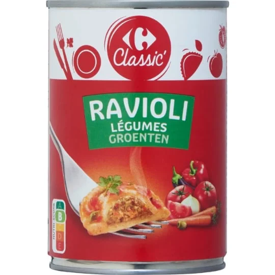 Plat cuisiné Ravioli légumes