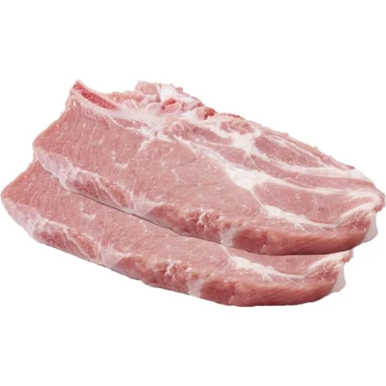 Viande de porc : côtes échine à griller
