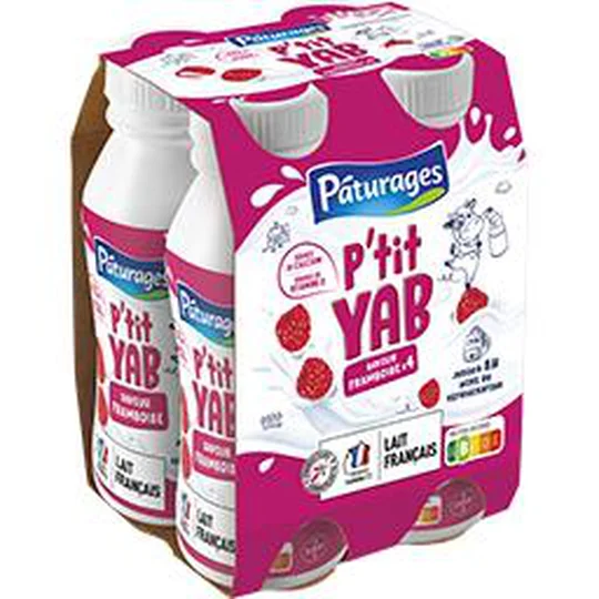 P'tit Yab - Yaourt à boire saveur framboise