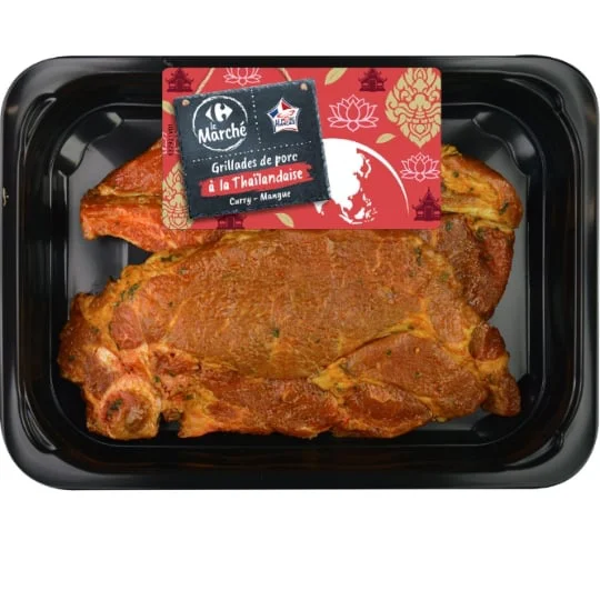 Grillade de porc à la Thaîlandaise au curry mangue