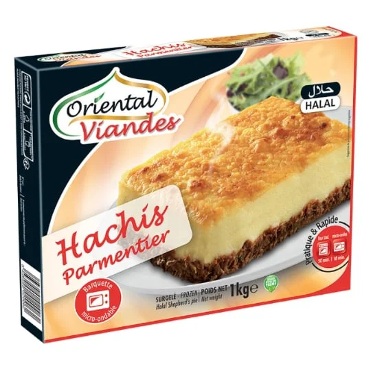 Plat cuisiné hachis parmentier halal