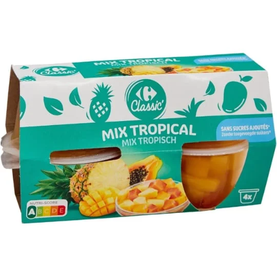 Fruits au sirop Mix Tropical