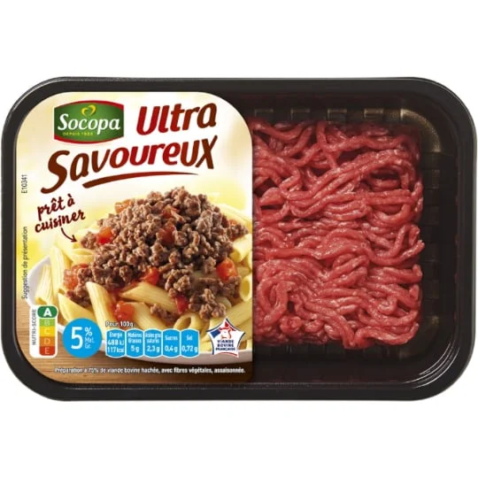 Viande hachée ultra savoureux 5% MG
