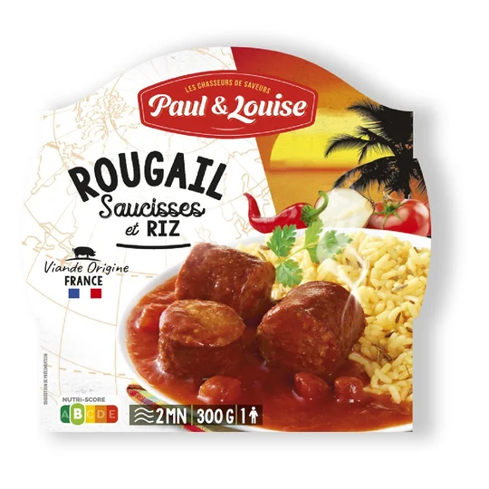 Rougail saucisses et son riz