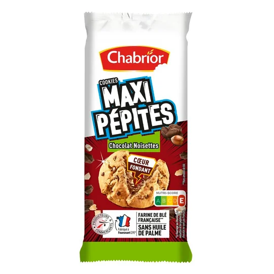 Cookies Maxi Pépies coeur fondant chocolat noisettes