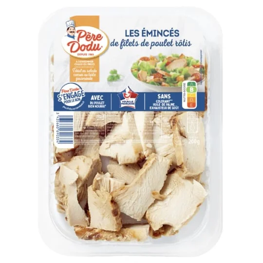 Emincés de poulet rôtis