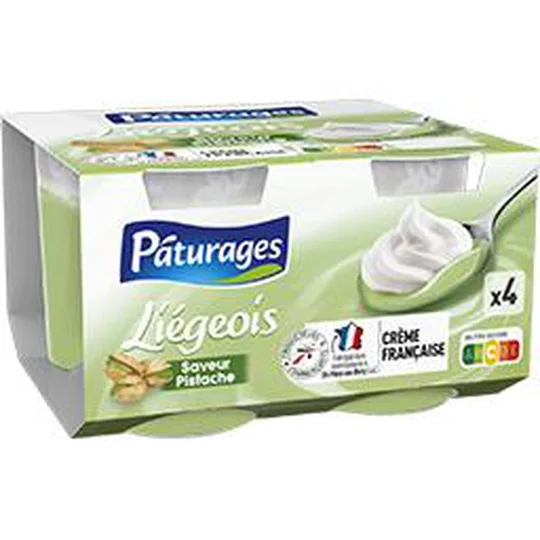 Liégeois saveur pistache