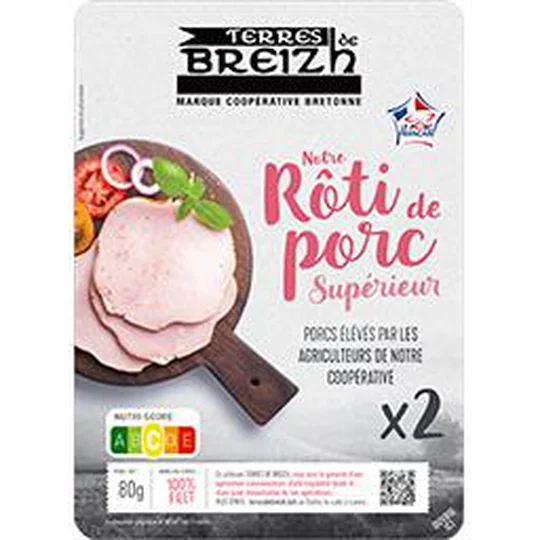 Rôti de porc nature cuit supérieur