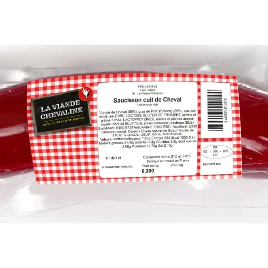 Saucisson cuit de cheval