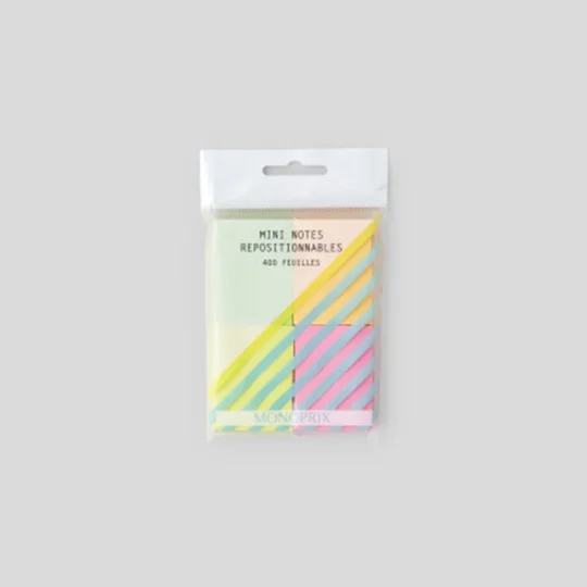 Mini Notes Repositionnables 4 X 100 Feuilles