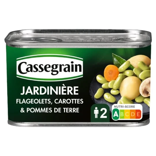 Jardinière de flageolets, carottes et pommes de terre