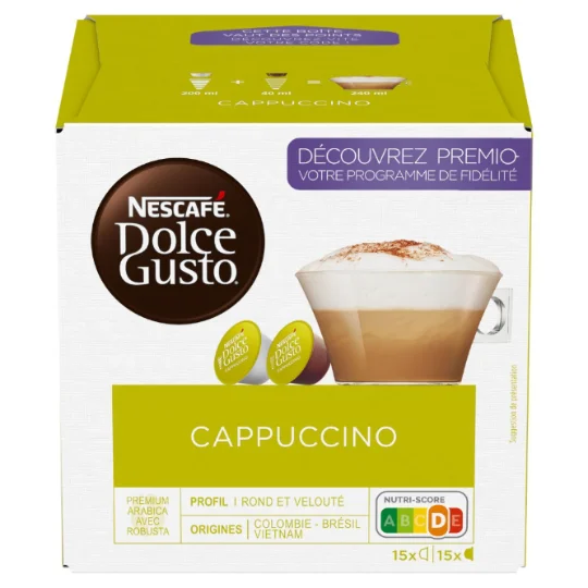 Capsules de café cappucino