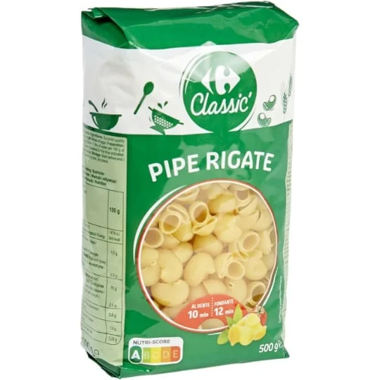 Pâtes Pipe Rigate