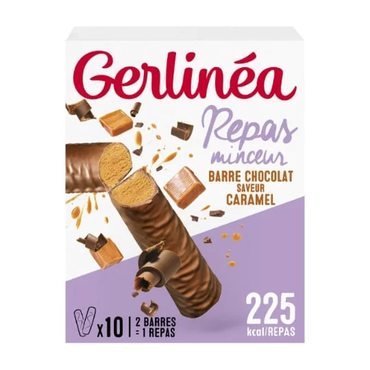 Barre caramel Repas minceur x10