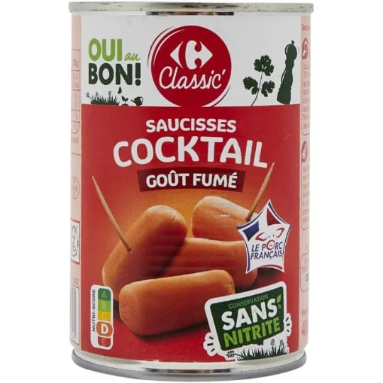 Saucisses cocktail goût fumé
