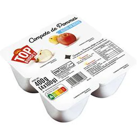 Compote de pommes allégée en sucres