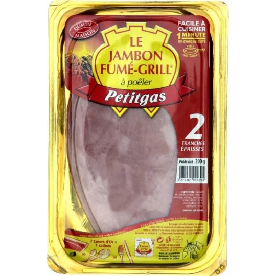 Jambon fumé-grill à poêler