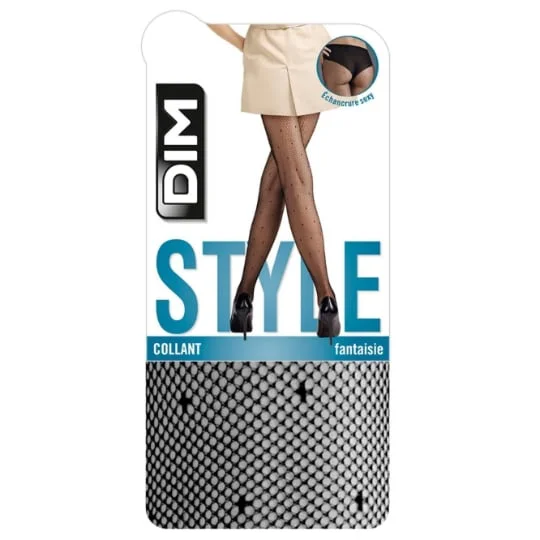 Collant femme fantaisie noir T1/2