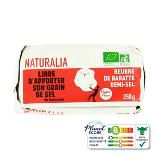 Beurre Baratte Demi-Sel Bio