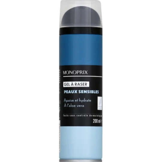 Gel à raser peaux sensibles