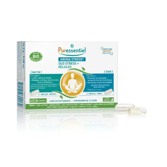 Complément Alimentaire Anti-Stress Duo Stress + Gélules Aroma Stress