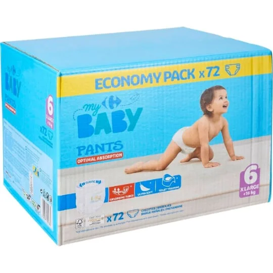 Couches culottes taille 6 XLarge : +16 kg