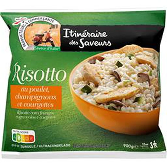 Risotto au poulet champignons, courgettes Saveur d'Italie