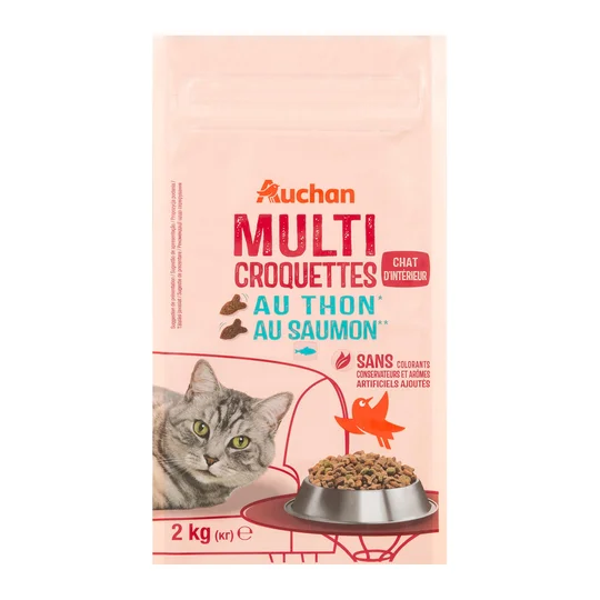 Multi croquettes au thon et au saumon pour chat stérilisé