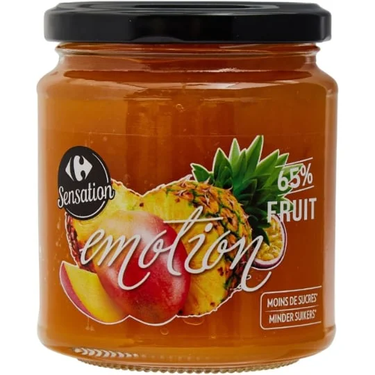 Confiture fruits exotiques sucre réduit