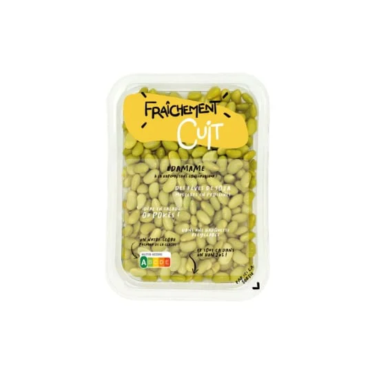 Edamame fraîchement cuits à la vapeur