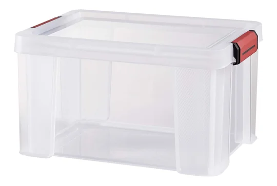 Boîte de rangement clip and store 17L transparent
