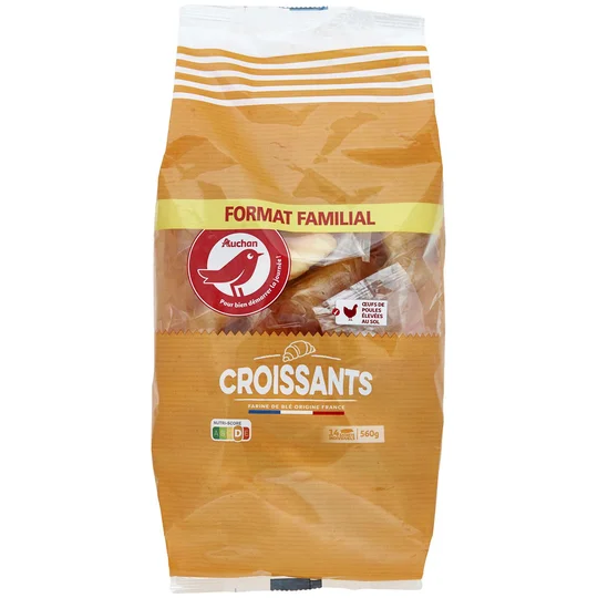 Croissants sachets individuels format familial