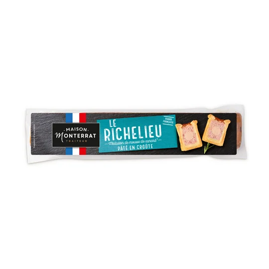 Apéricroq Richelieu pâté en croûte avec médaillon