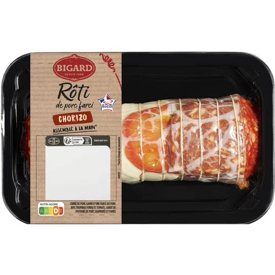 Rôti de porc farci Au chorizo et fromage