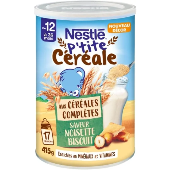 Céréales aux céréles complètes saveur noisette biscuit
