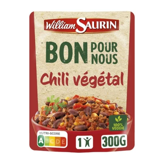 Plat cuisiné chili végétal