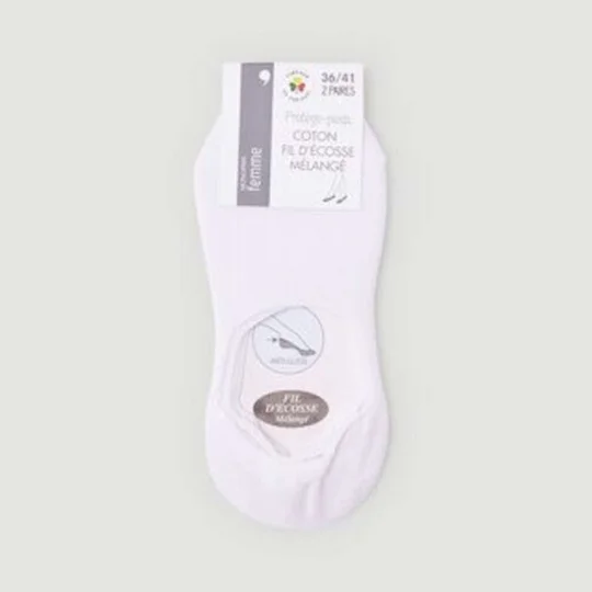 Protège-Pieds Imprimés Carreaux x2 - TU