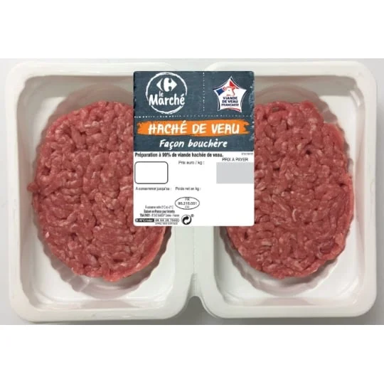 Steaks hachés de veau façon bouchère