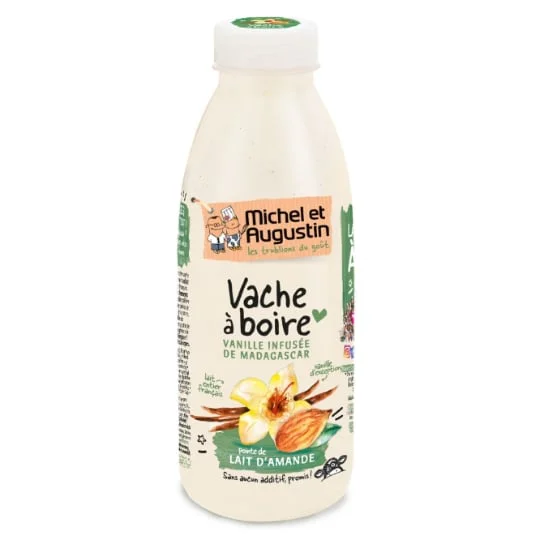 Yaourt à boire vanille infusée de Madagascar pointe de lait d'amande