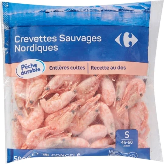 Crevettes sauvages nordiques