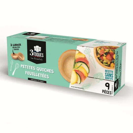 Petites tartelettes feuilletées à garnir