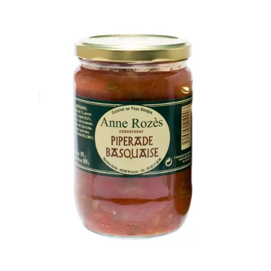 Plat cuisiné Piperade basquaise