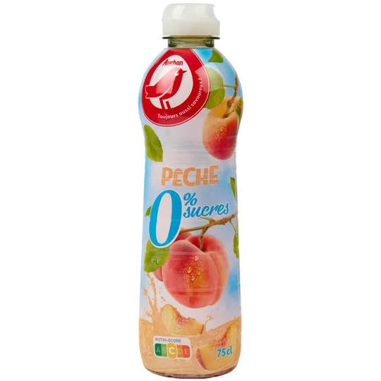 Sirop de pêche 0% sucres