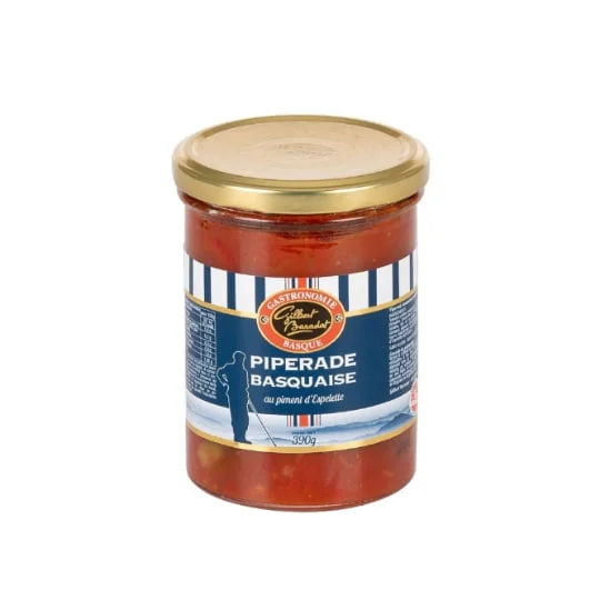 Plat cuisiné piperade basquaise
