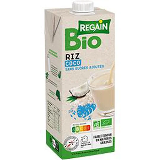Boisson riz coco sans sucres ajoutés BIO